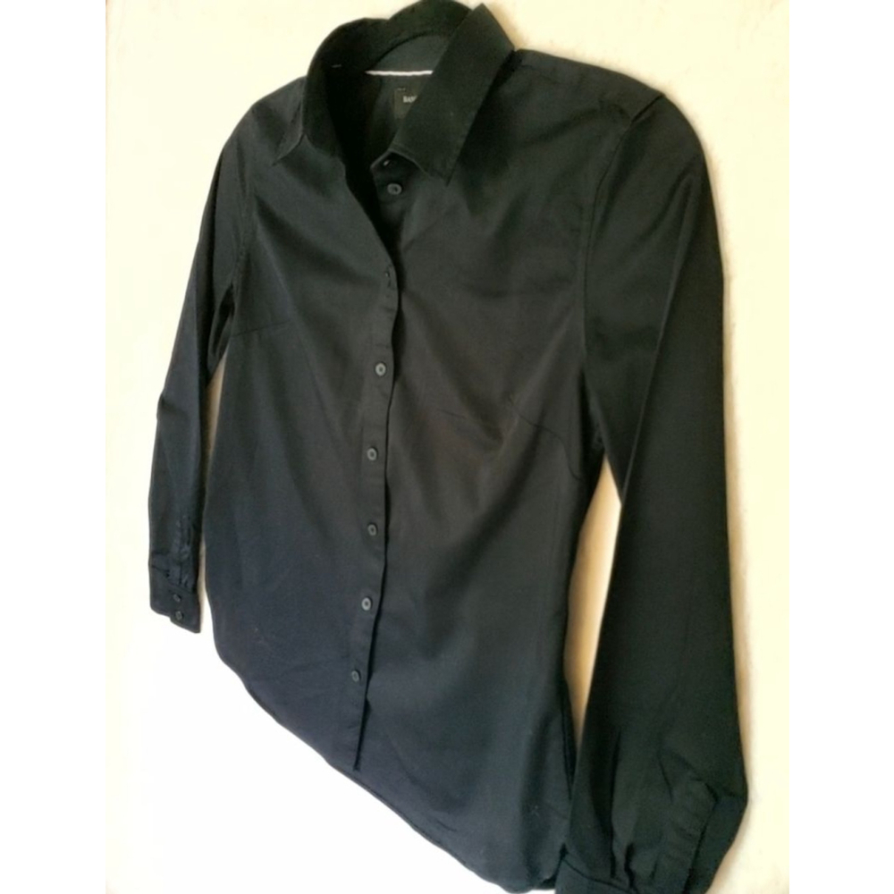 Banana Republic Black Tailored Button-Down Long Sleeve Shirt Size 2 RT$70 NEW - Picture 3 of 10